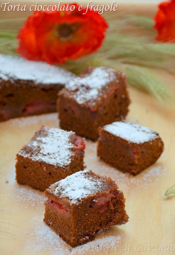 torta cioccolato e fragole