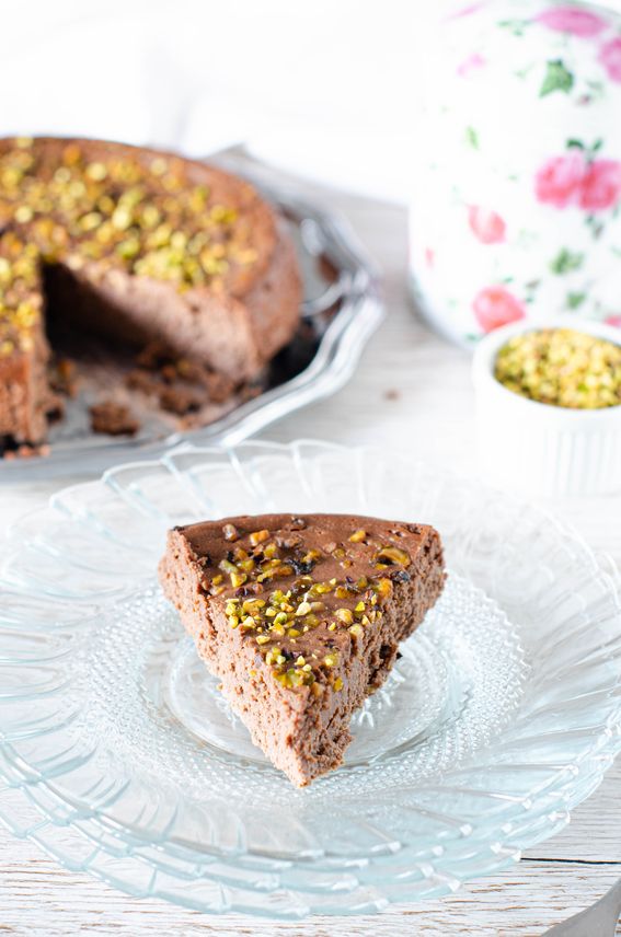 Torta di ricotta con cioccolato e pistacchio