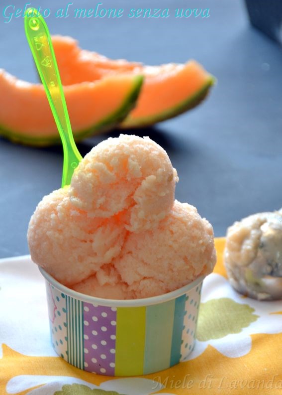 gelato al melone senza uova