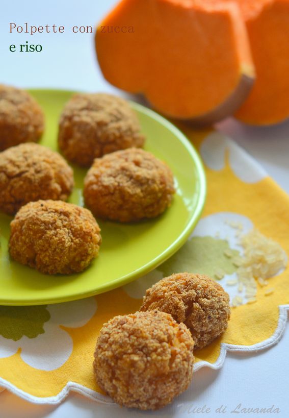 Polpette con zucca e riso