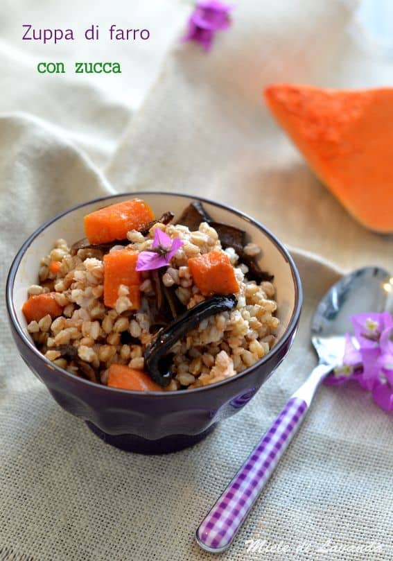 Zuppa di farro con zucca