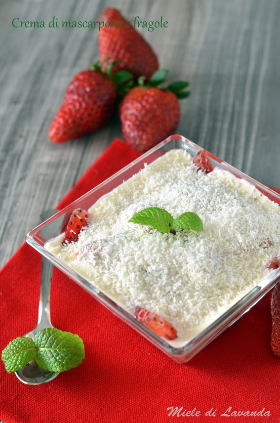 Crema al mascarpone e fragole