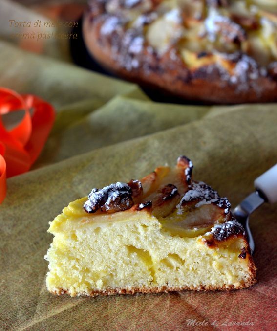 torta di mele con crema pasticcera