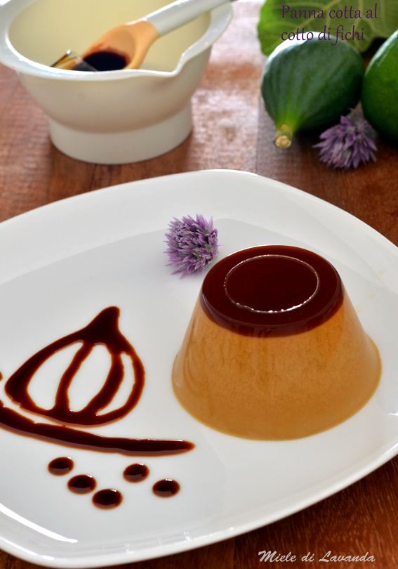 Panna cotta al cotto di fichi