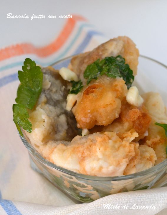 Baccala fritto con aceto