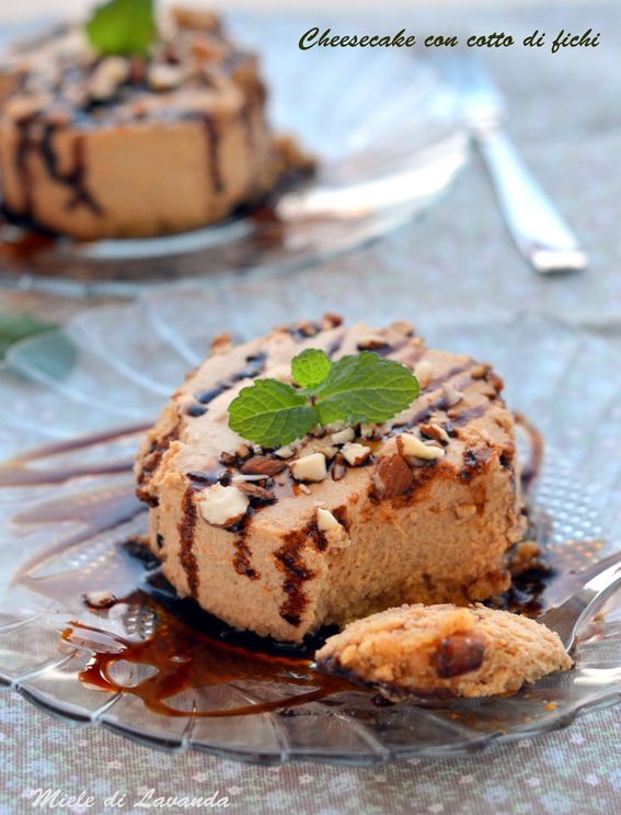 Cheesecake con cotto di fichi