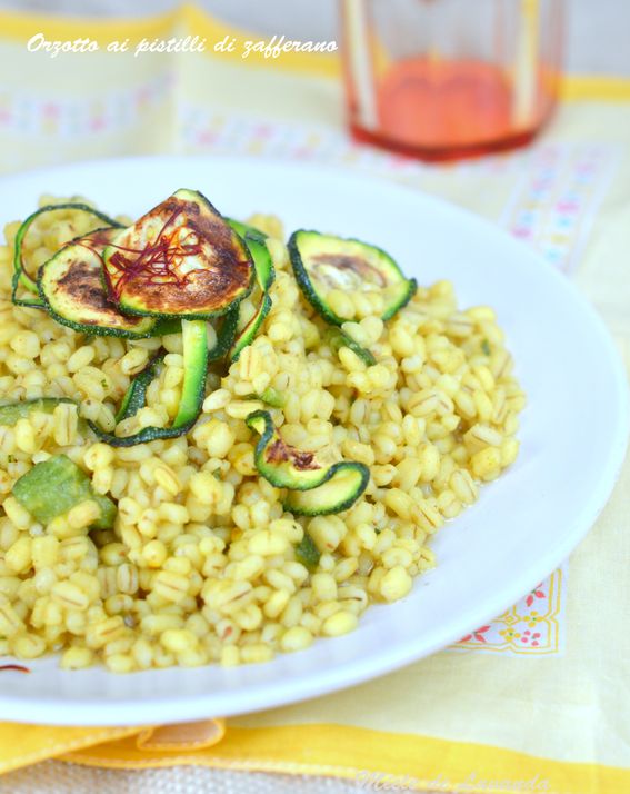 Orzotto ai pistilli di zafferano