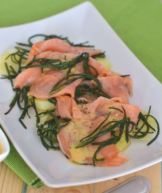 Insalata con salmone patate