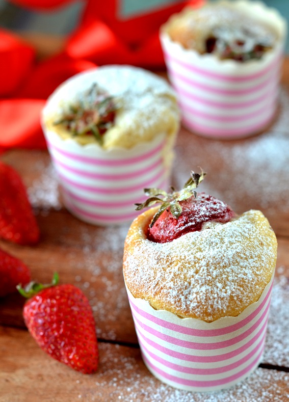 Muffin con fragole