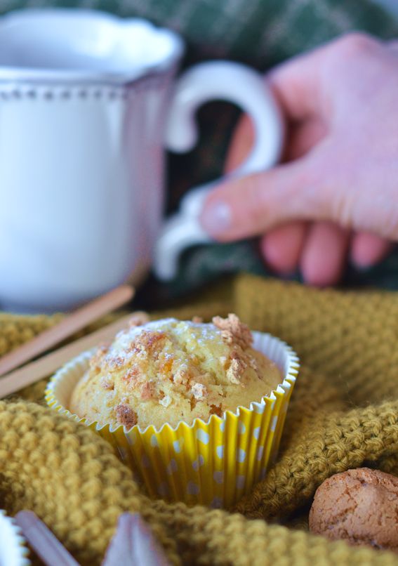 Muffin integrali all olio d oliva con albicocche e amaretti