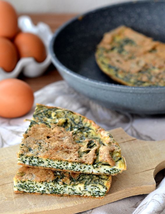 frittata leggera di agrumi e agretti