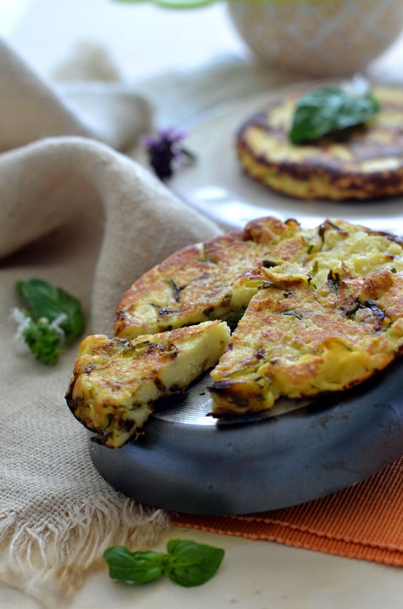 Tortino autunnale con patate lesse e funghi cardoncelli