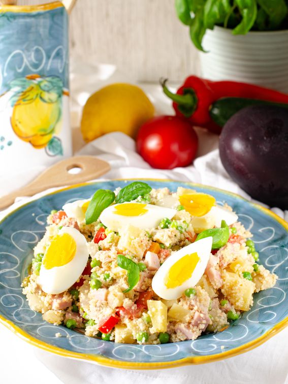 Cous cous estivo con mix pronto riso di Conserve Daune